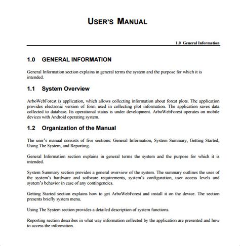 User Manual Documentation for e.